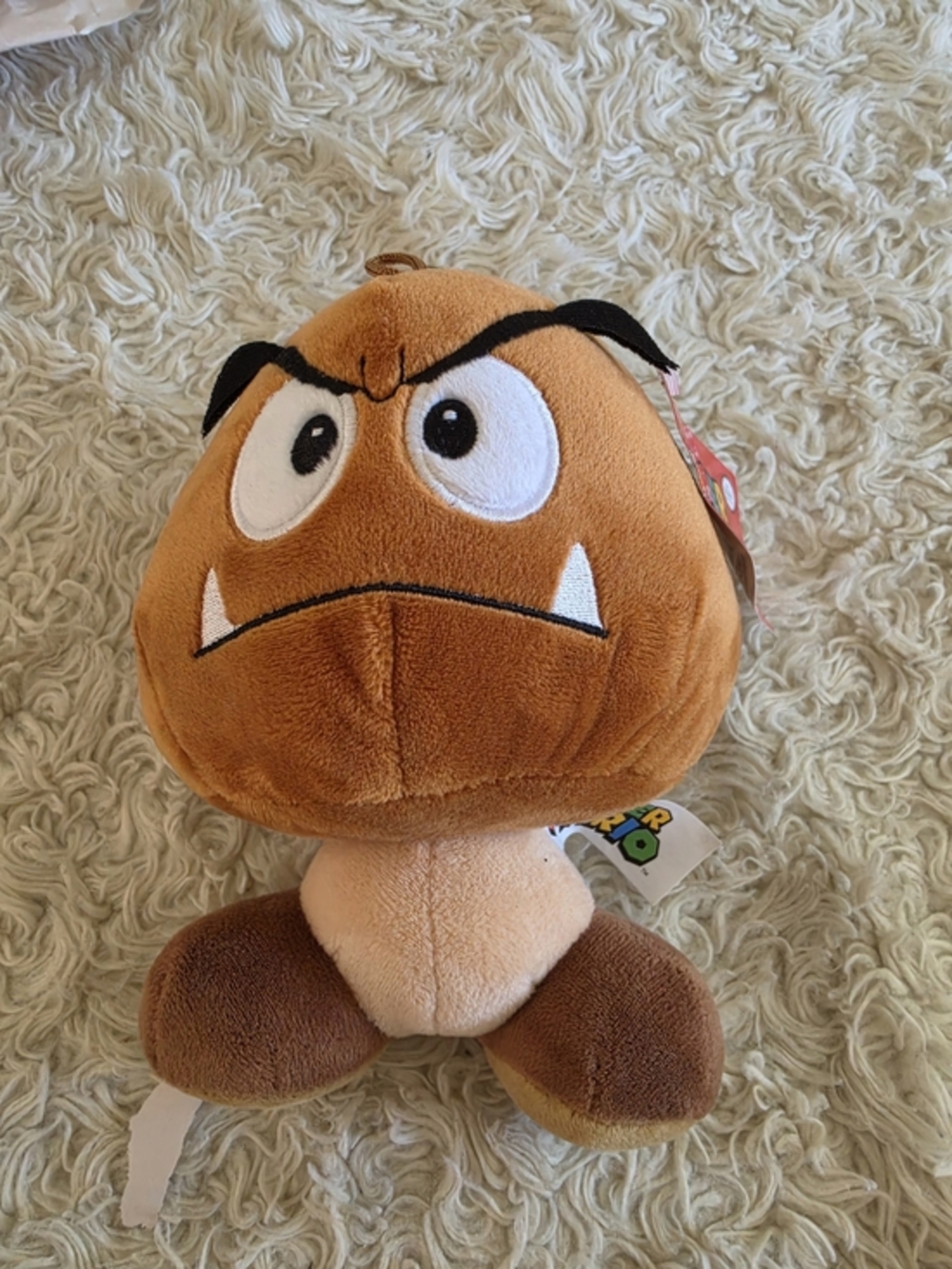 Nintendo Brown Goomba Plush with White‎ Eyes